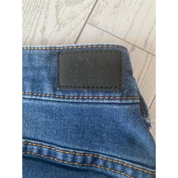 Jones New York Signature Madison Slim Ankle Jeans Women’s 14 Blue Stretch Denim - Picture 6 of 8